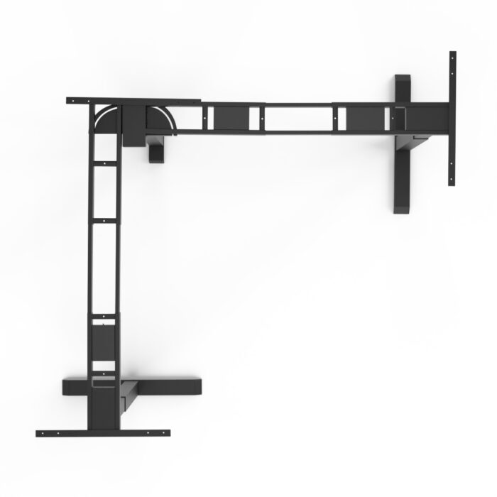 Standable L-Shape Tischgestell von oben